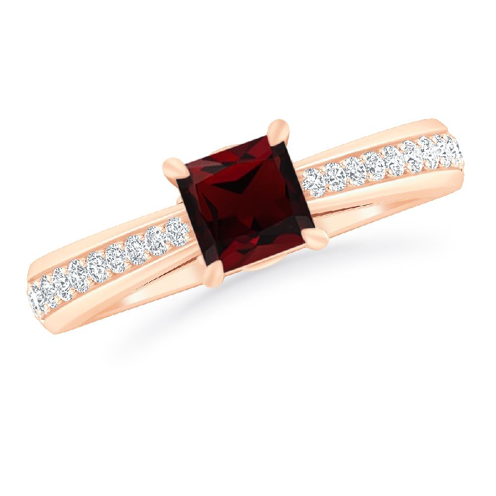 Rose Gold - Garnet