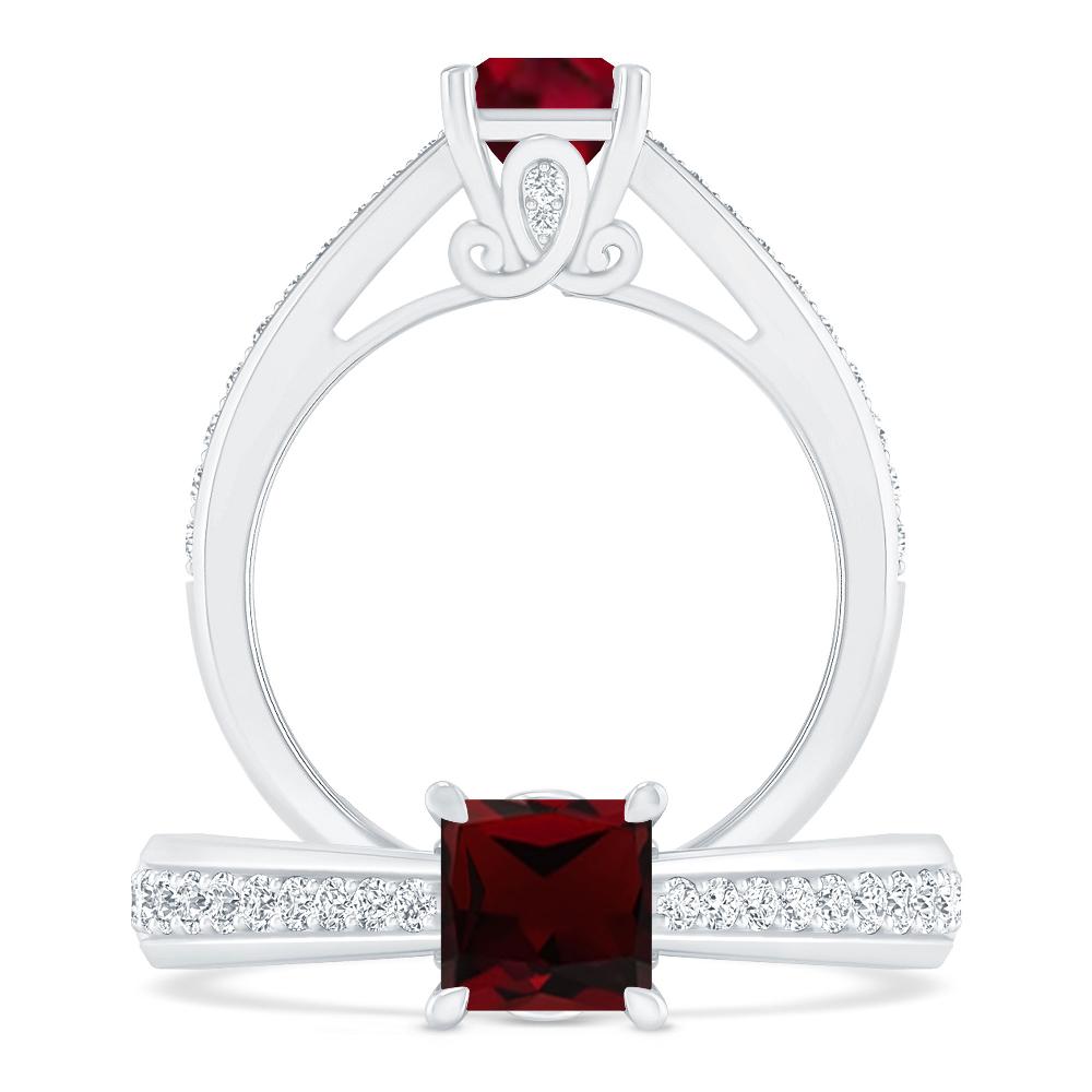 White Gold - Garnet