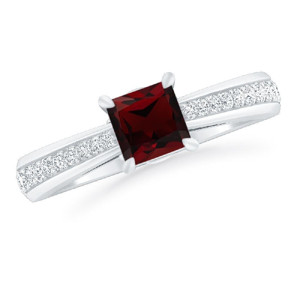 White Gold - Garnet