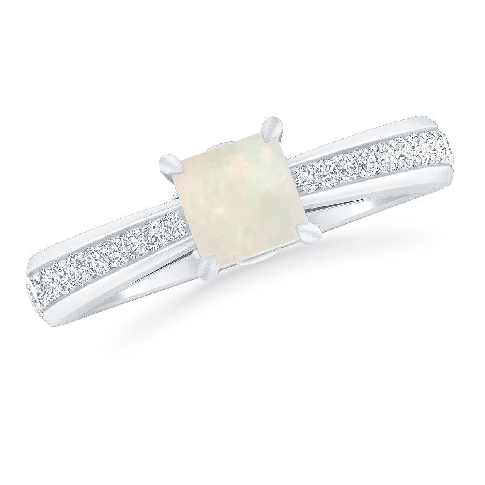 White Gold - Opal