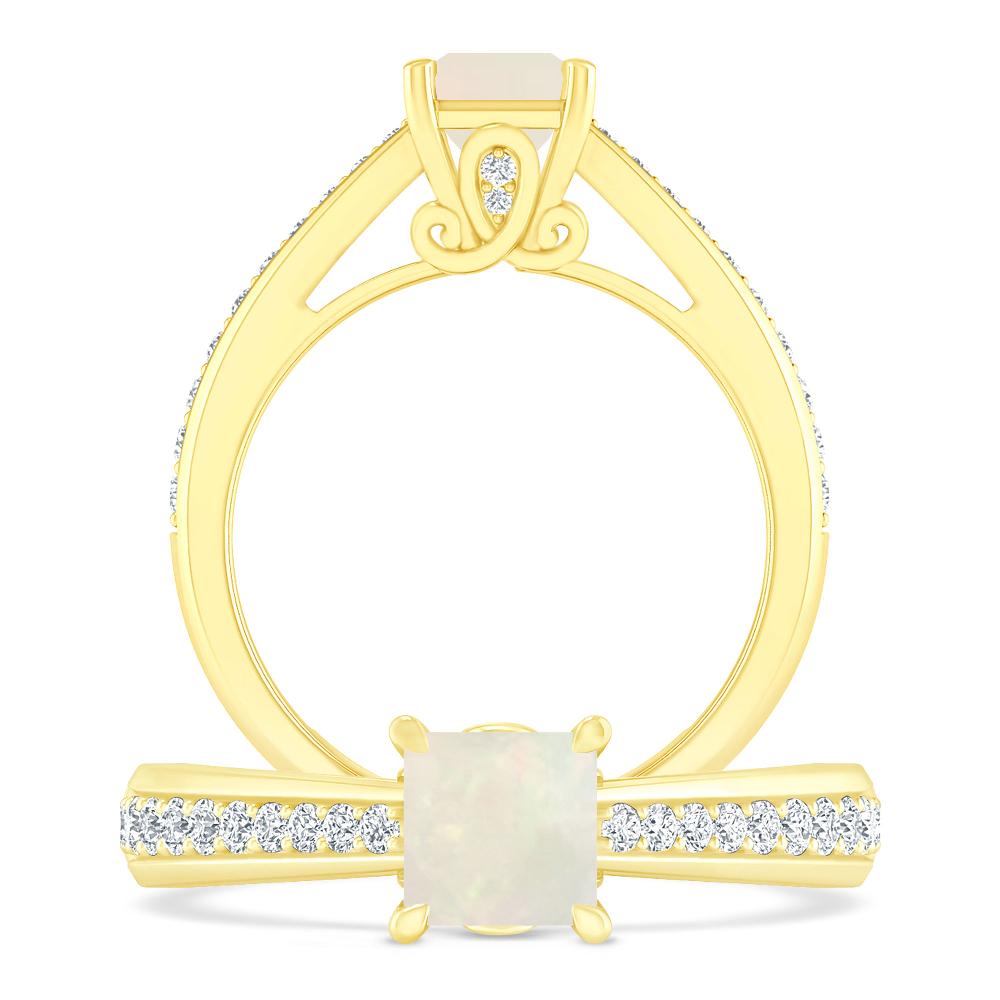 Yellow Gold - Opal