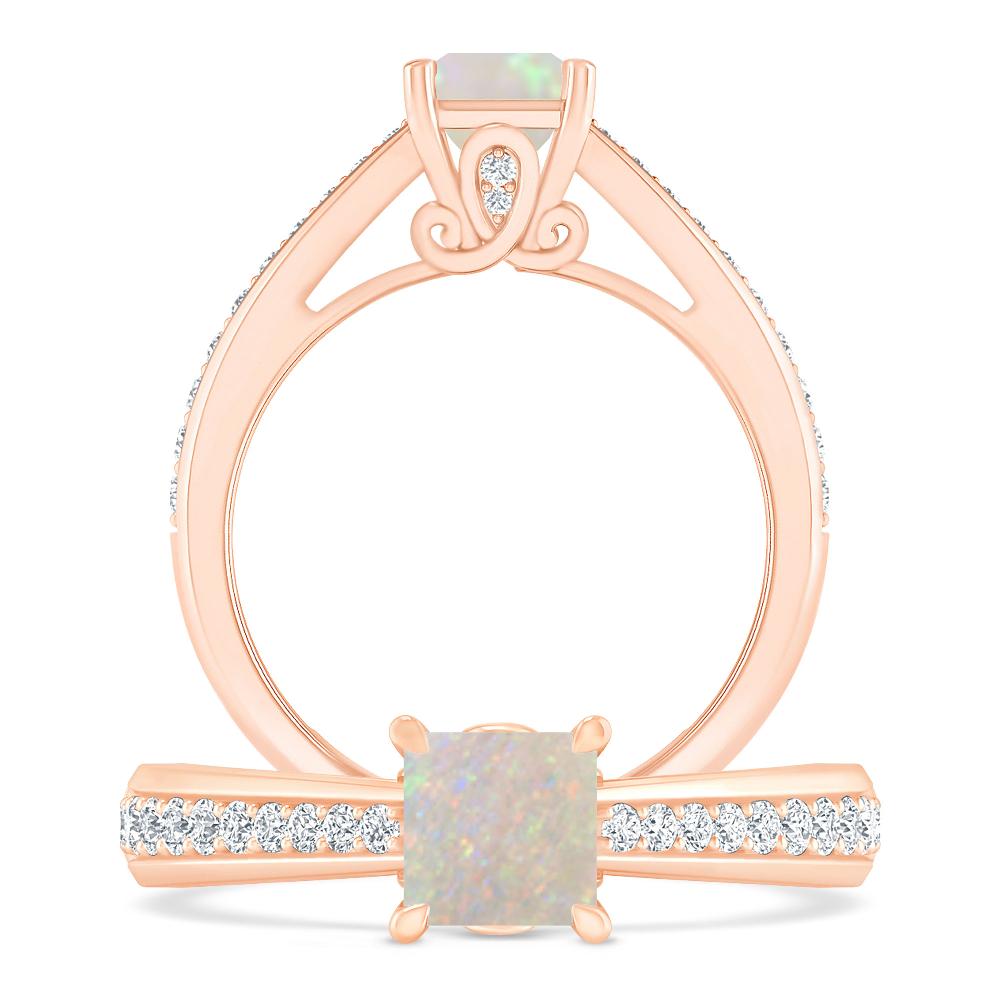 Rose Gold - Opal