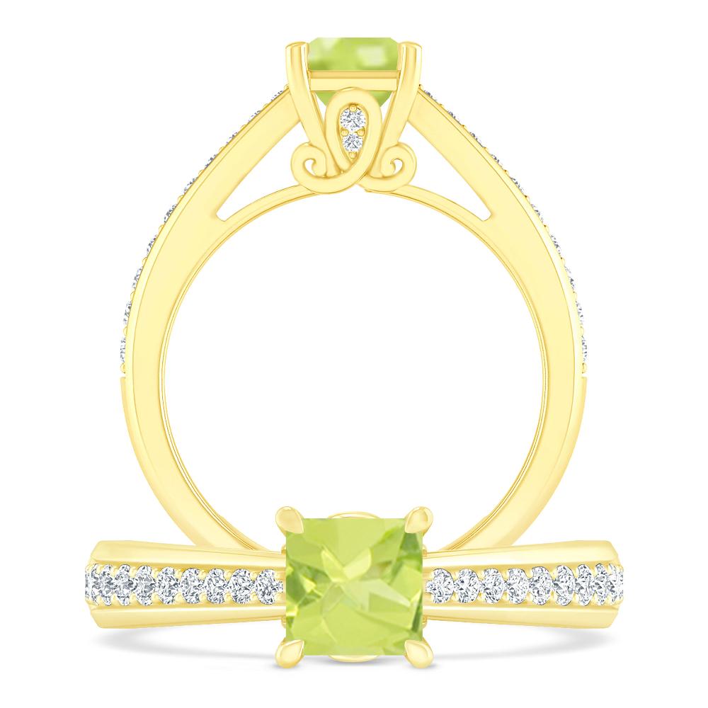 Yellow Gold - Peridot