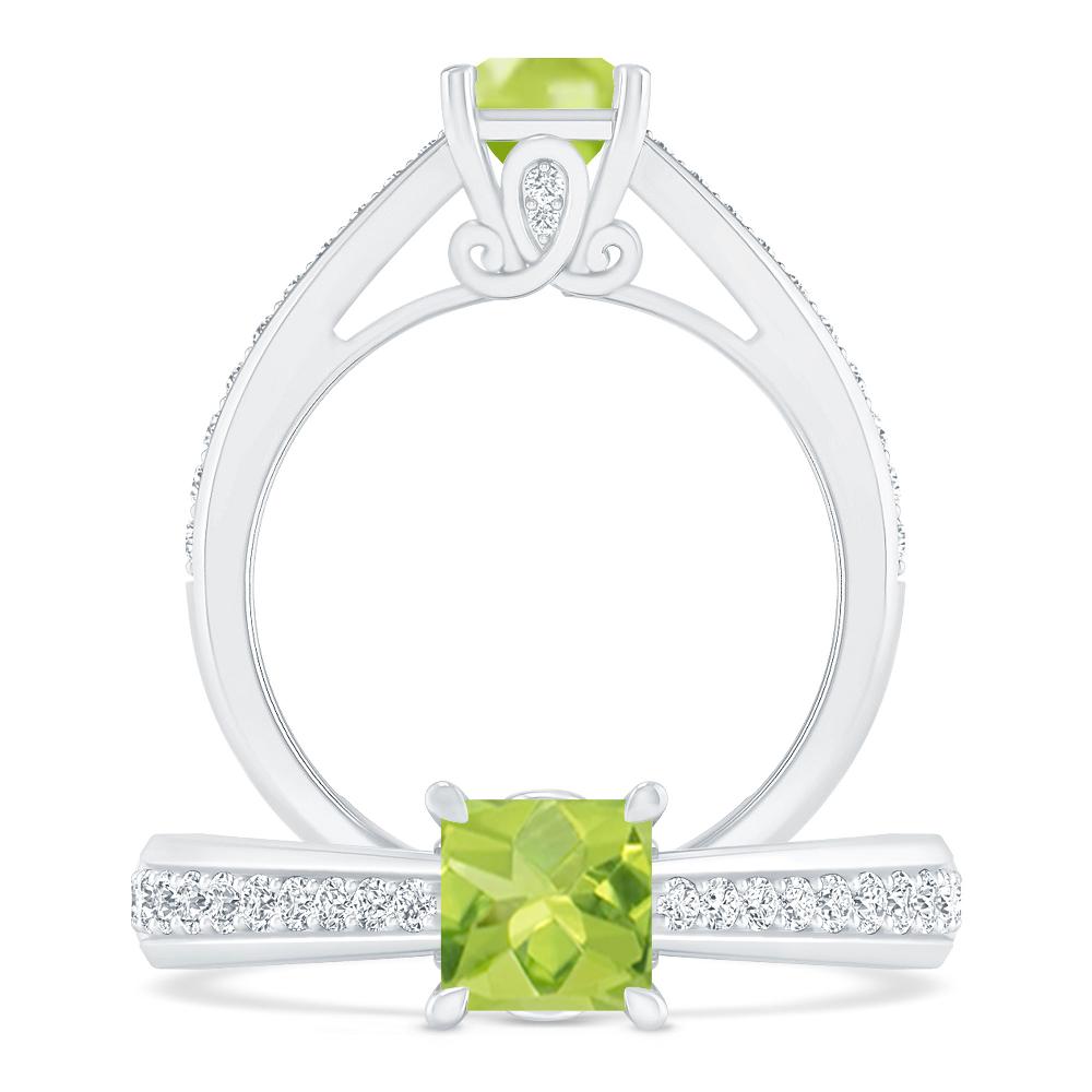 White Gold - Peridot