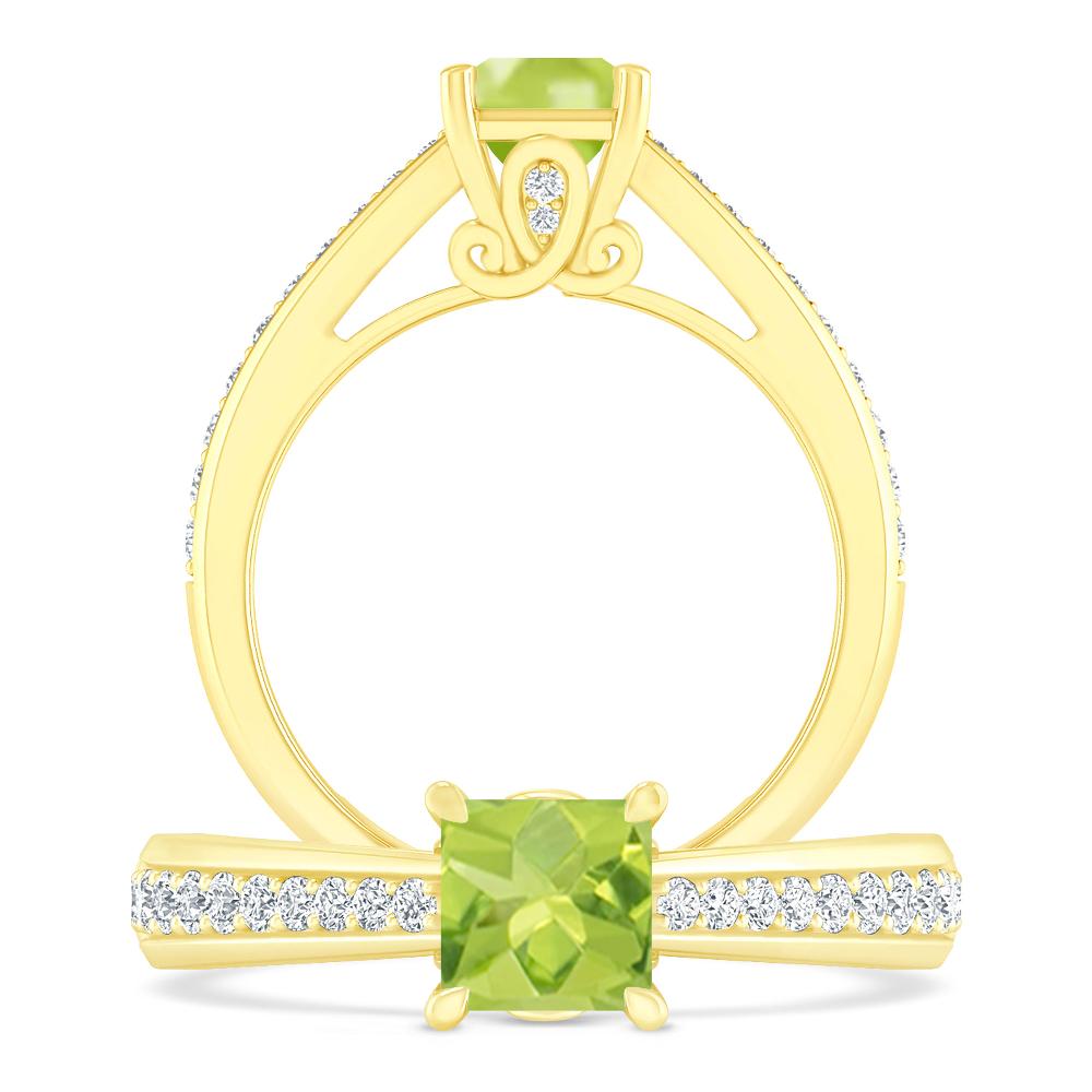 Yellow Gold - Peridot