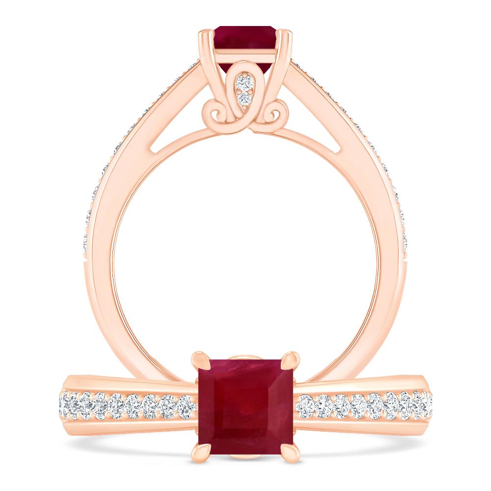 Rose Gold - Ruby