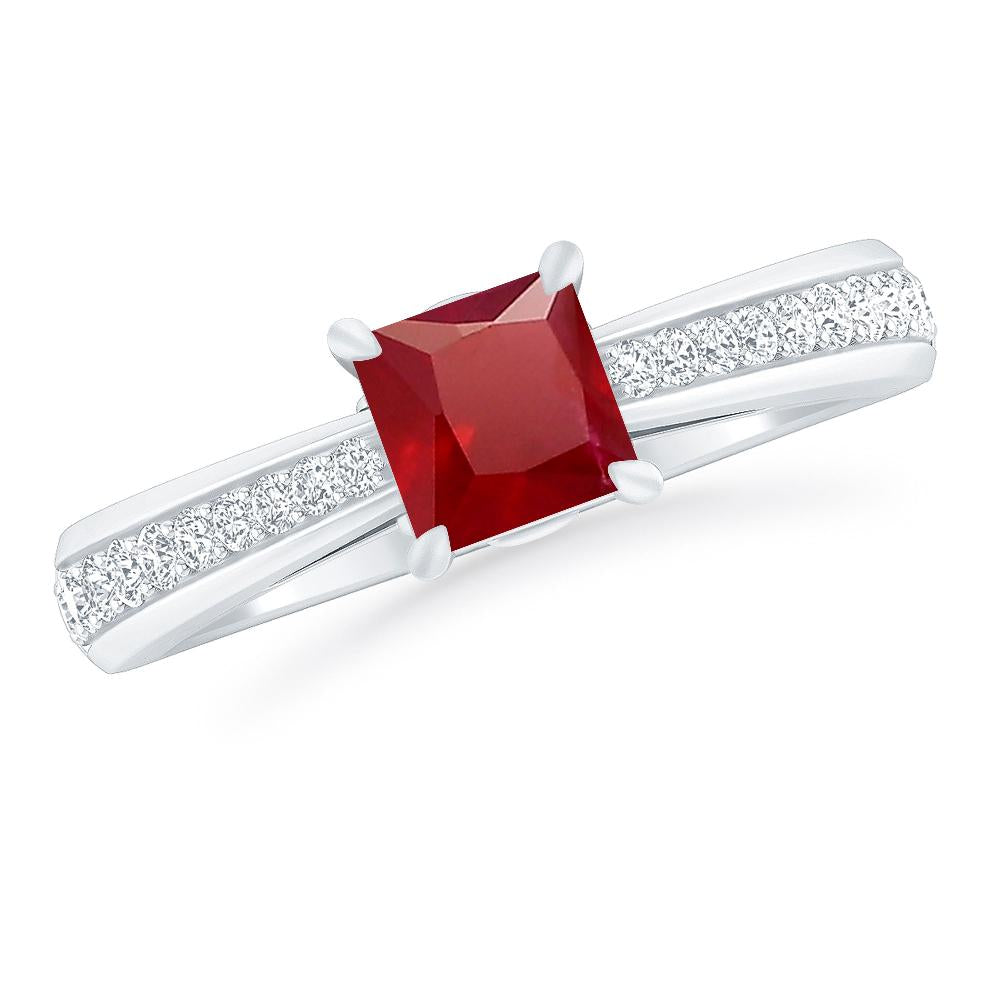 White Gold - Ruby