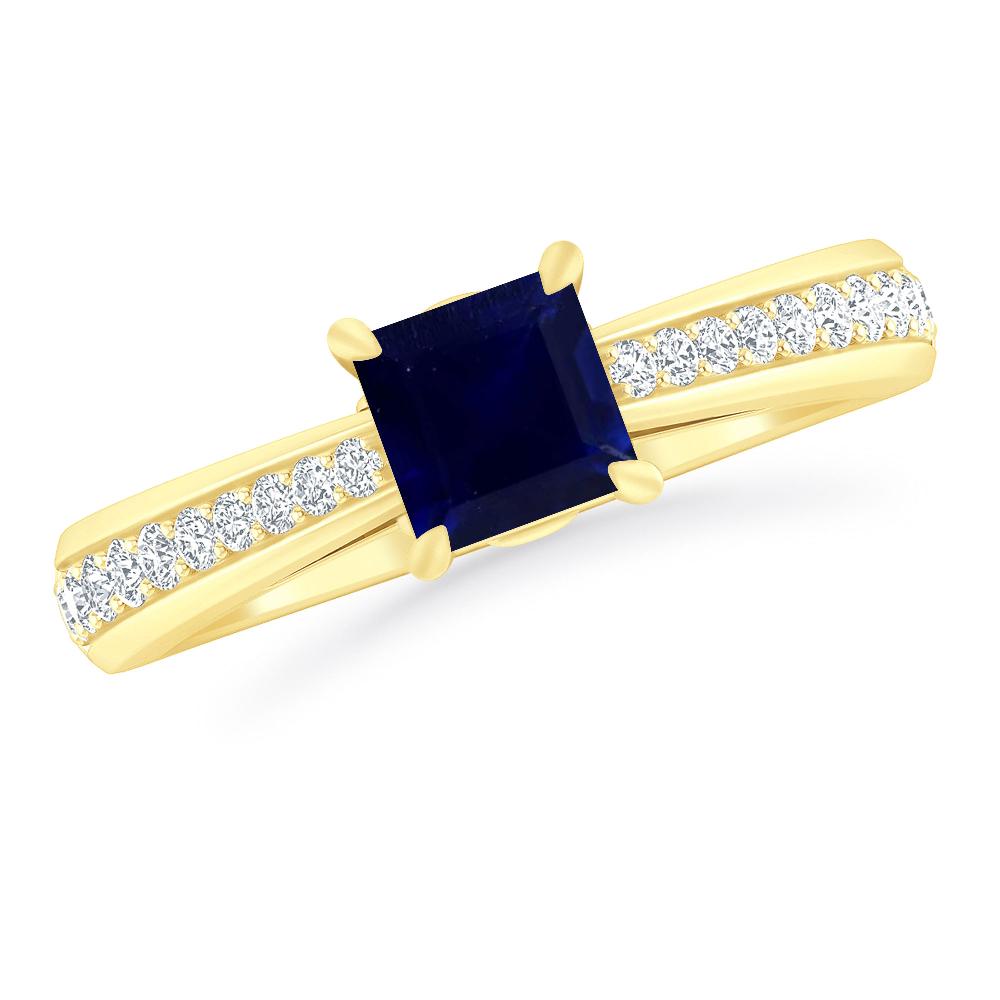 Yellow Gold - Sapphire