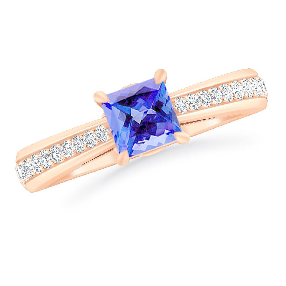 Rose Gold - Tanzanite