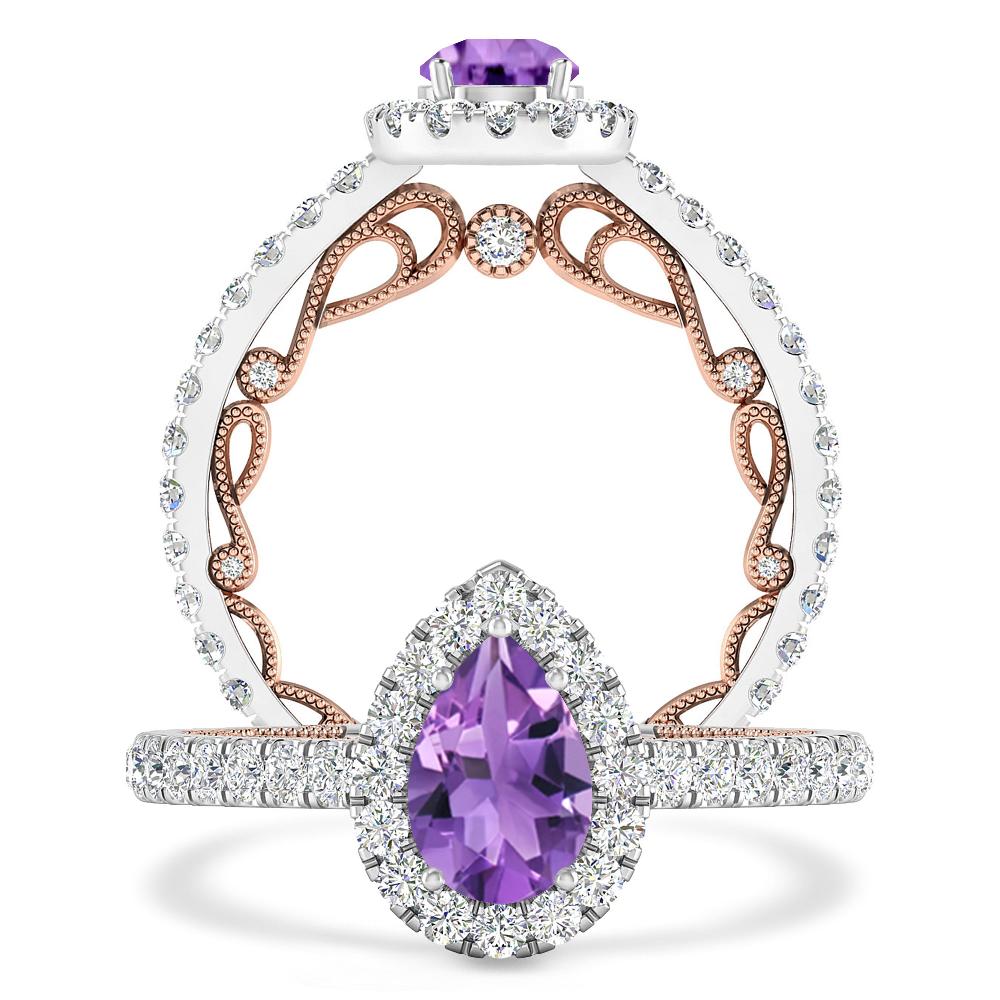 White Gold - Amethyst