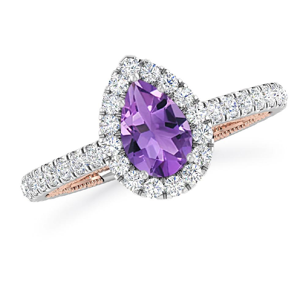 White Gold - Amethyst