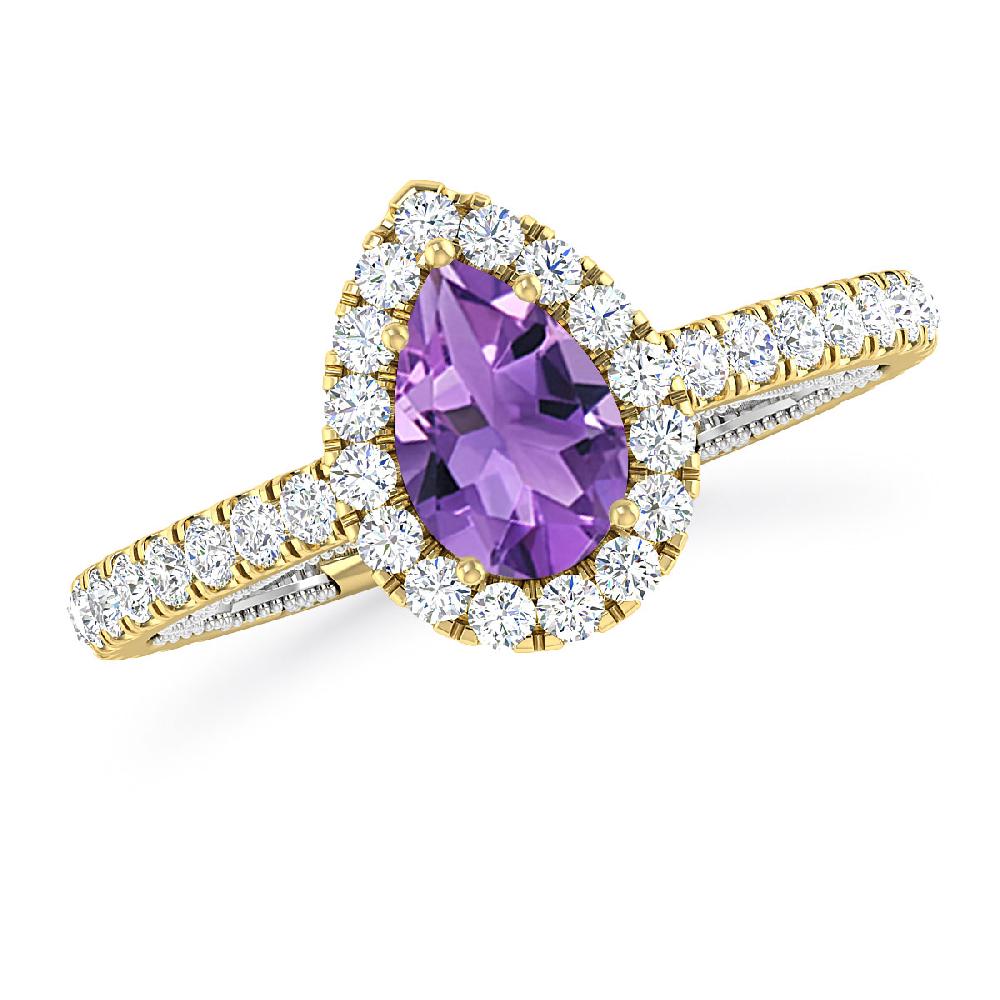 Yellow Gold - Amethyst