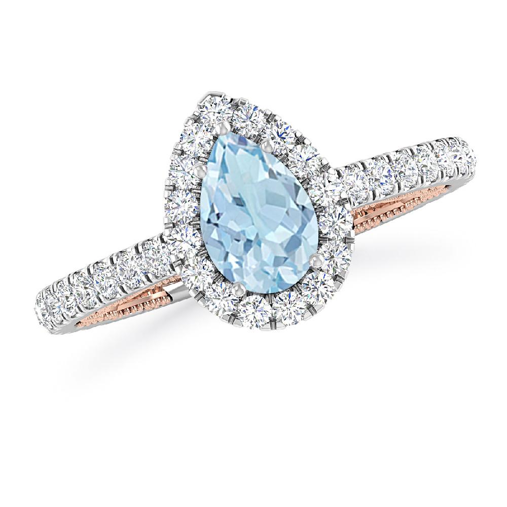 White Gold - Aquamarine