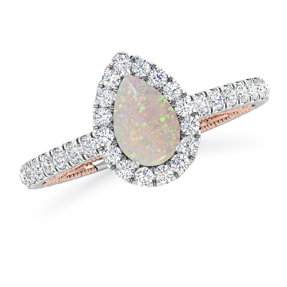 White Gold - Opal