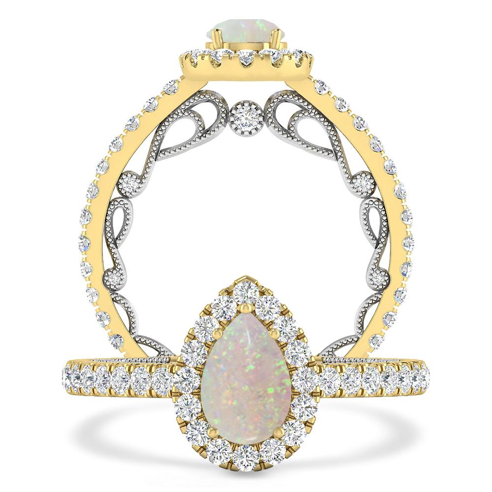 Yellow Gold - Opal