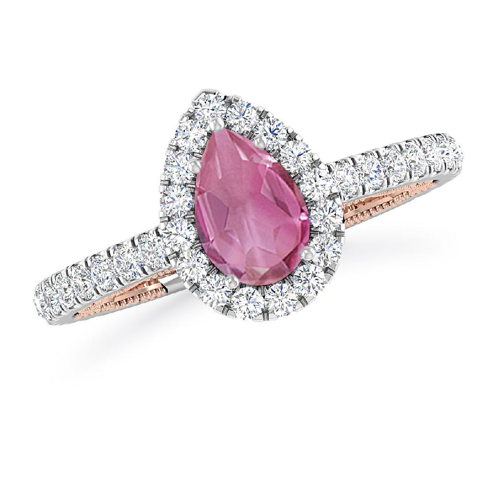 White Gold - Pink Tourmaline