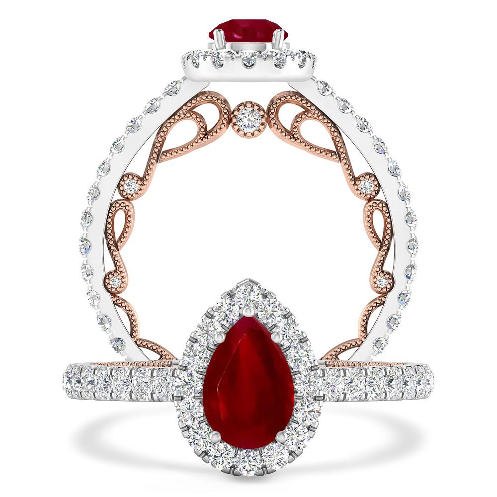 White Gold - Ruby