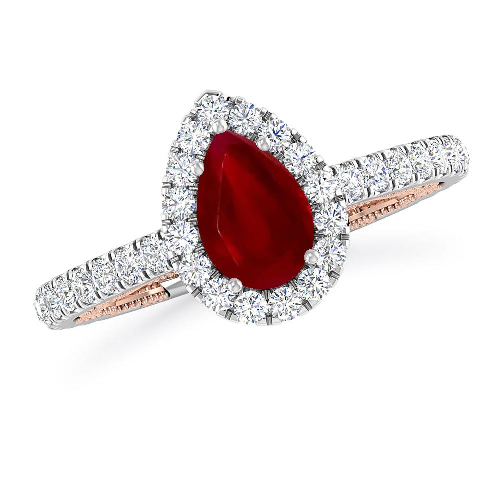 White Gold - Ruby