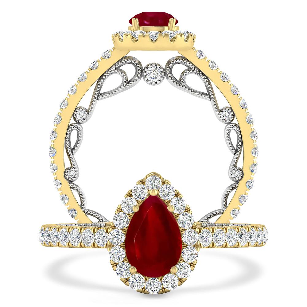 Yellow Gold - Ruby