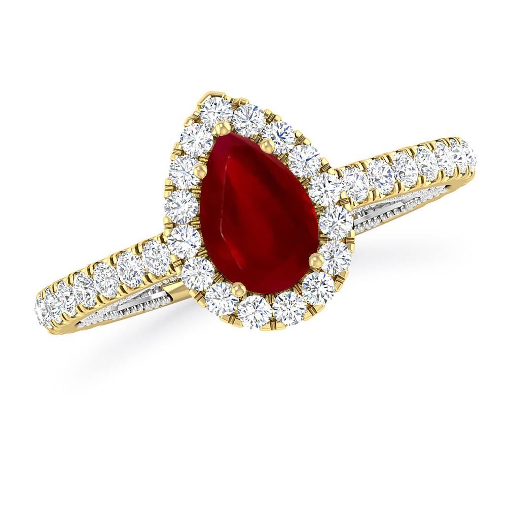 Yellow Gold - Ruby