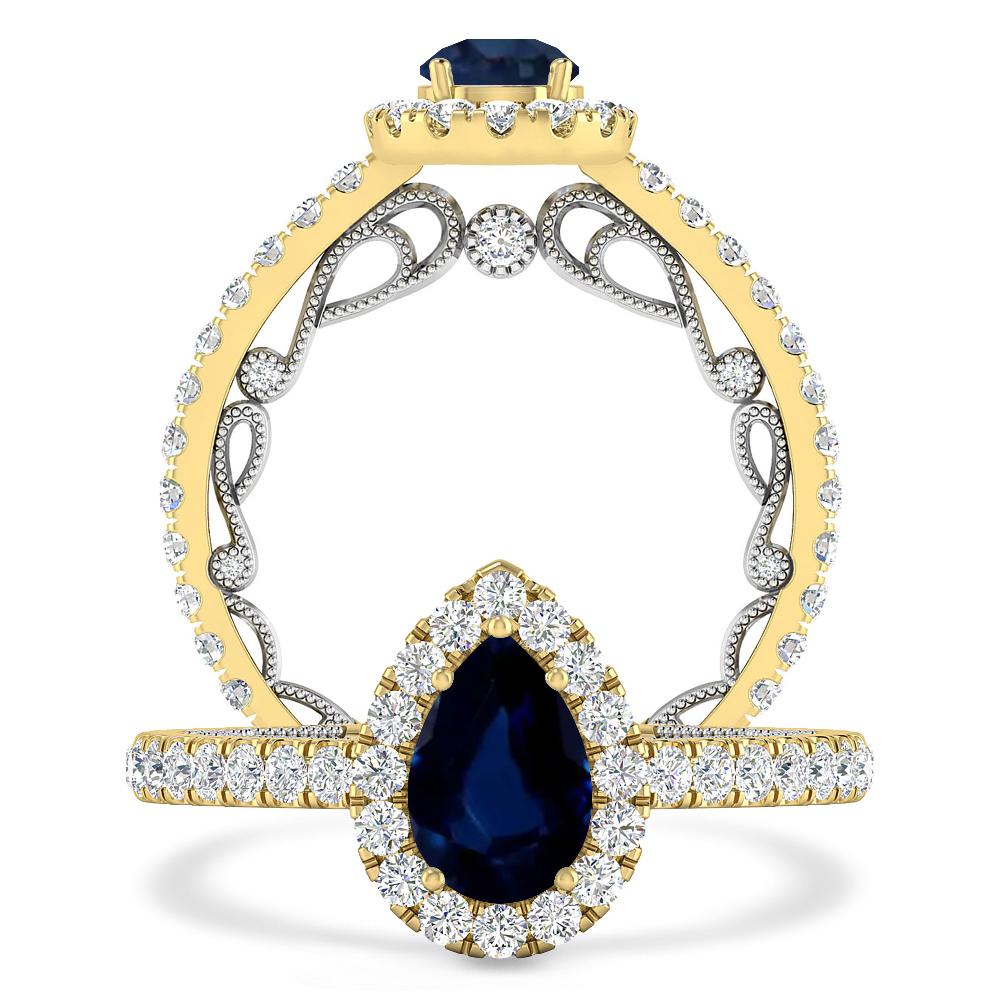 Yellow Gold - Sapphire