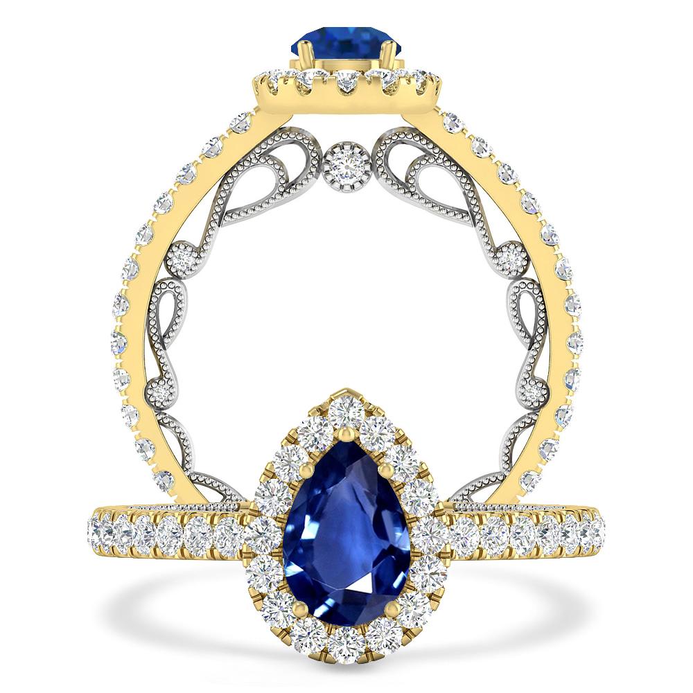 Yellow Gold - Sapphire