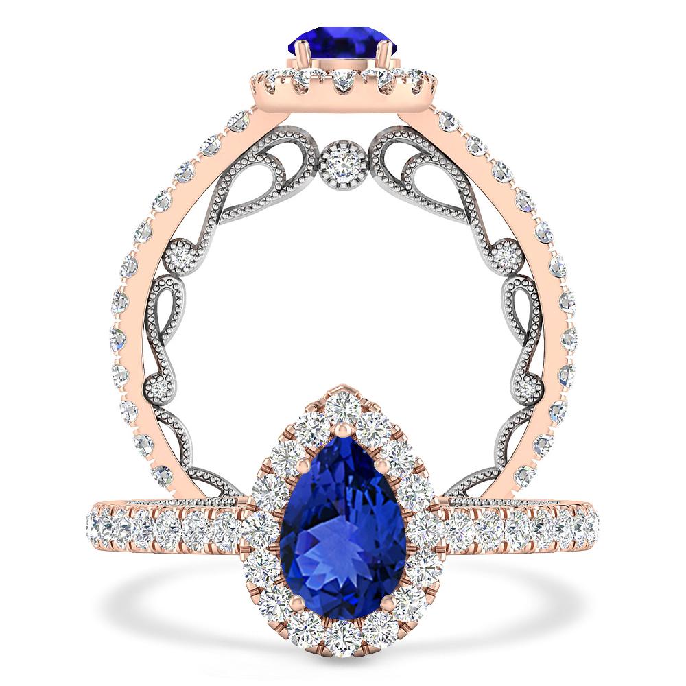 Rose Gold - Tanzanite
