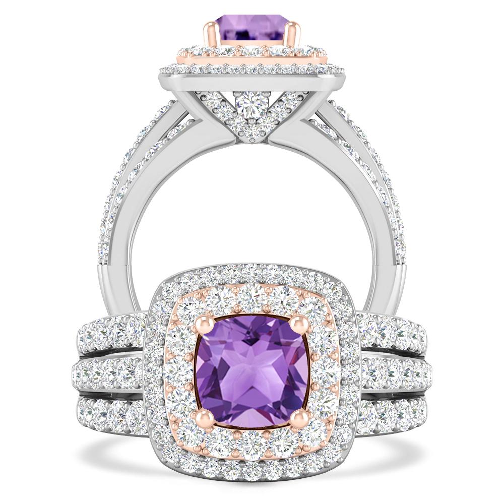 White Gold - Amethyst
