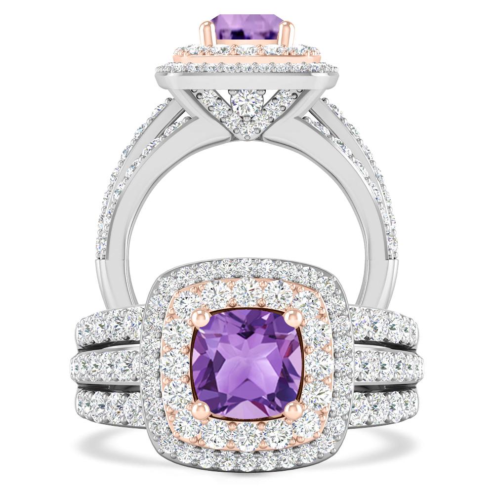 White Gold - Amethyst