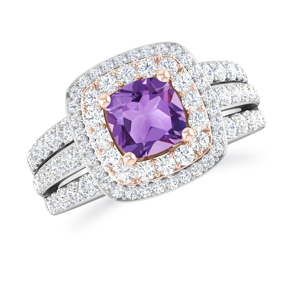 White Gold - Amethyst