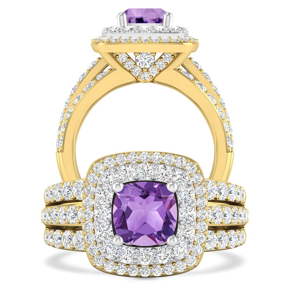 Yellow Gold - Amethyst