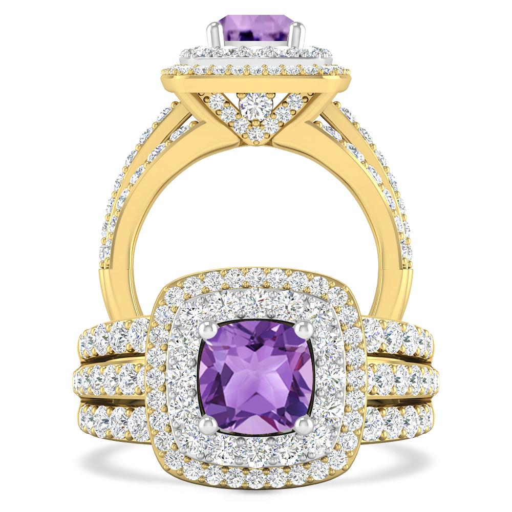 Yellow Gold - Amethyst