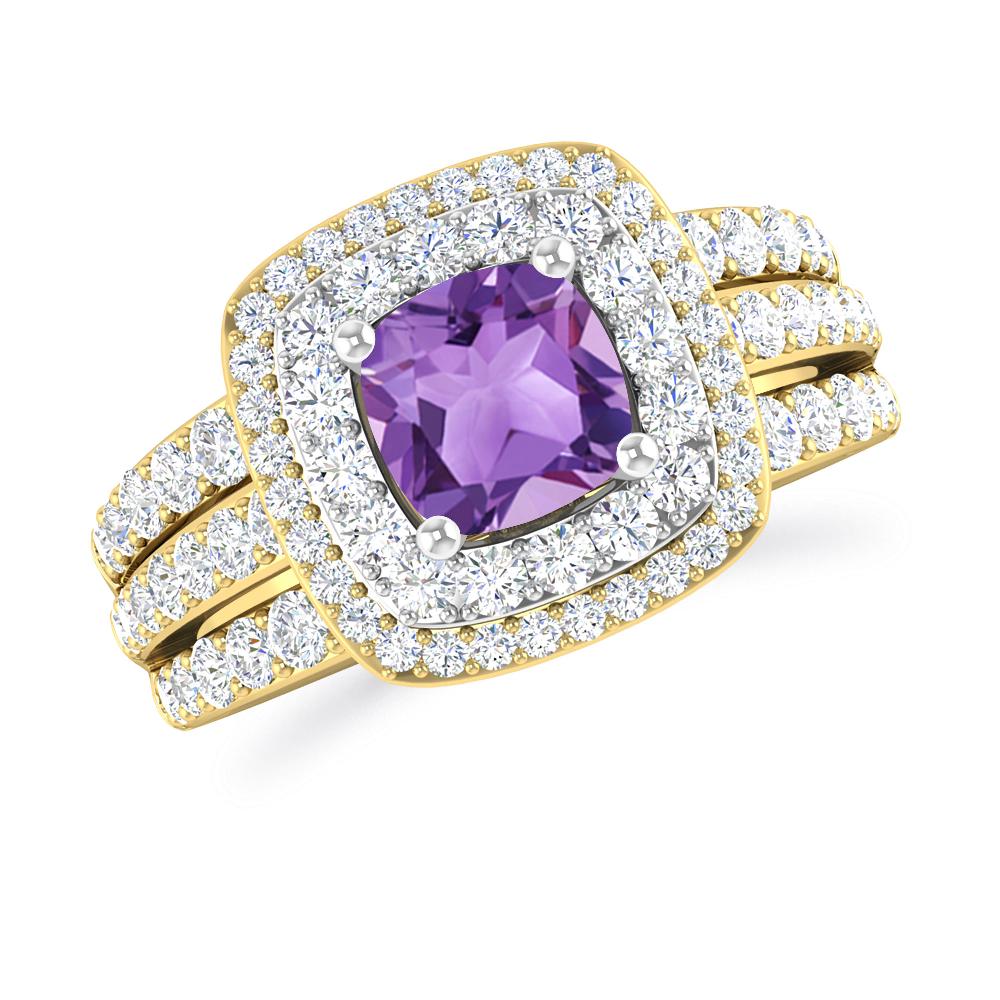 Yellow Gold - Amethyst