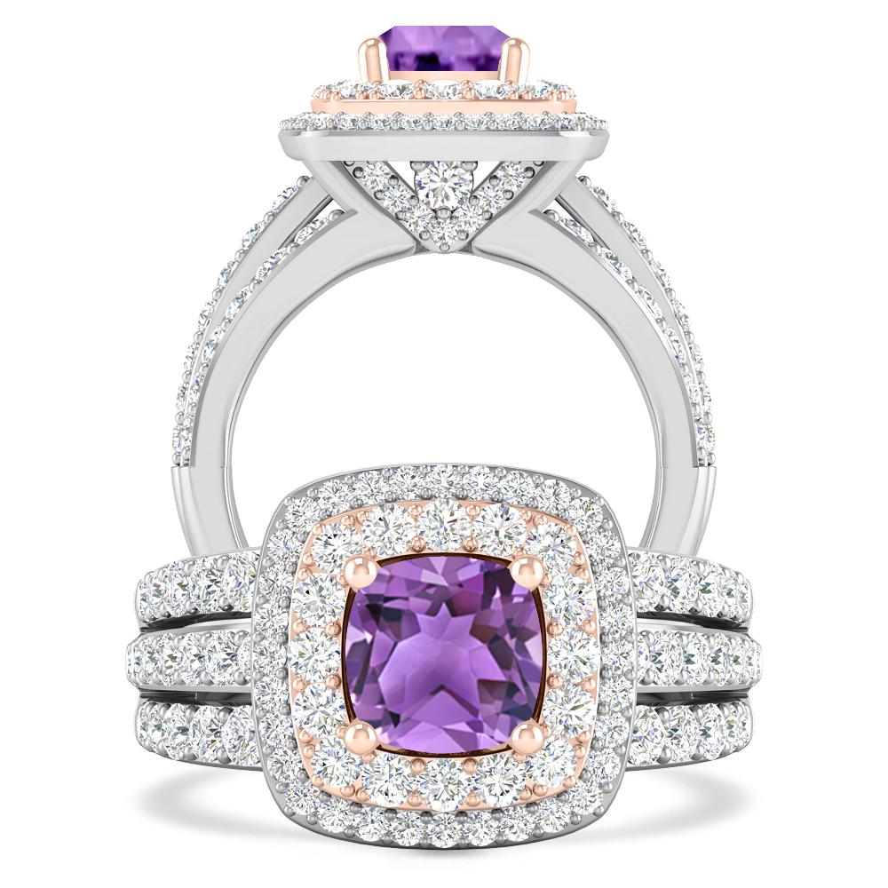 White Gold - Amethyst