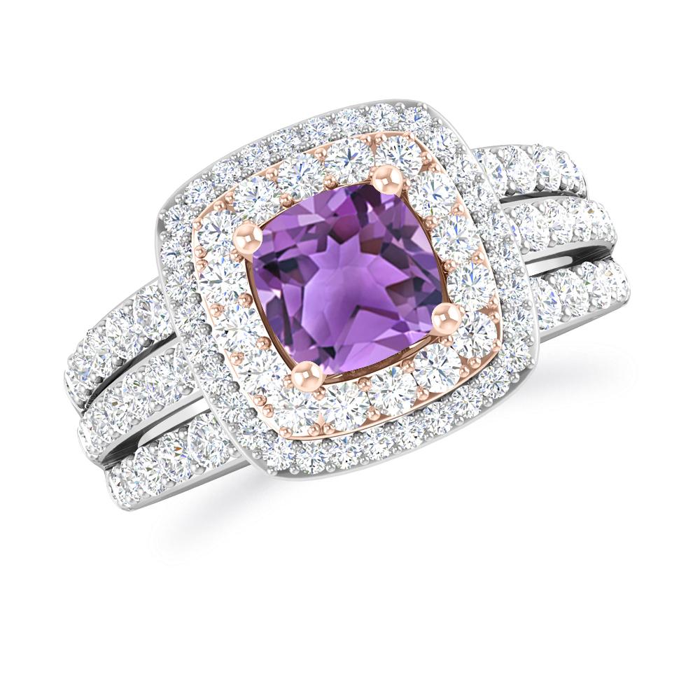 White Gold - Amethyst