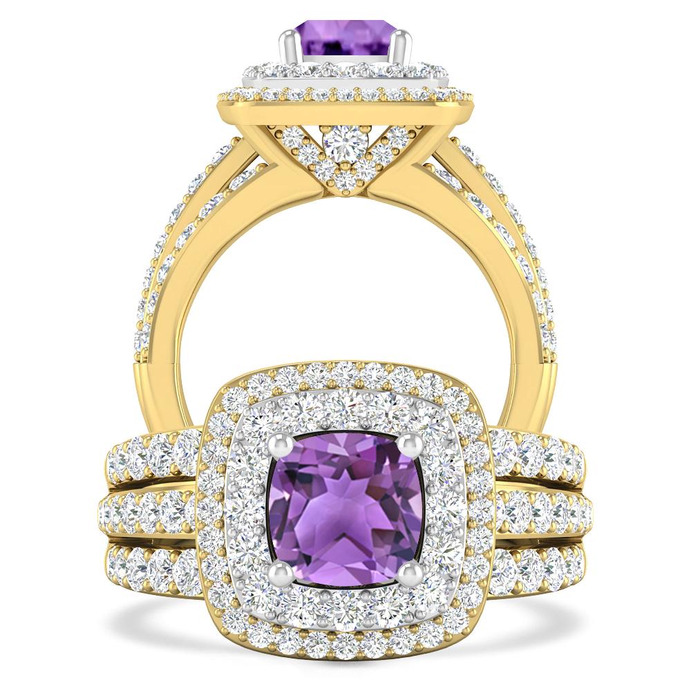 Yellow Gold - Amethyst