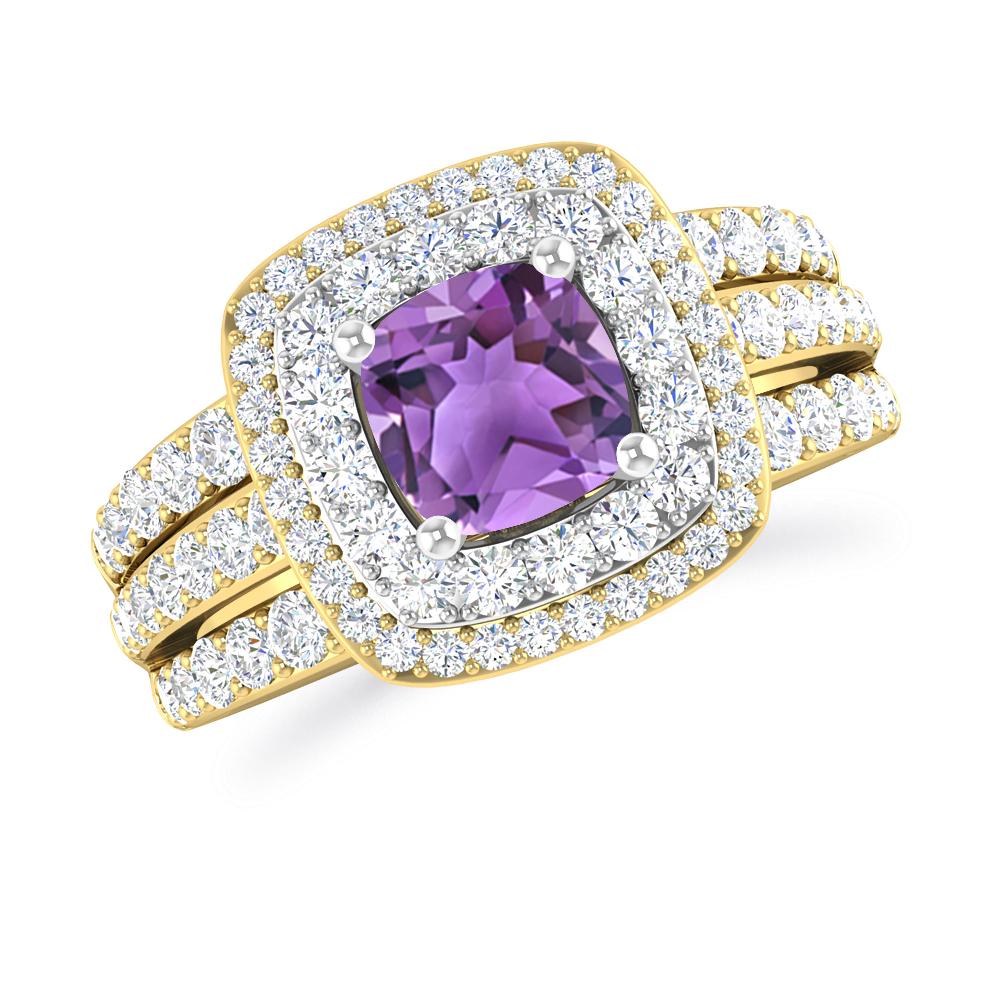 Yellow Gold - Amethyst