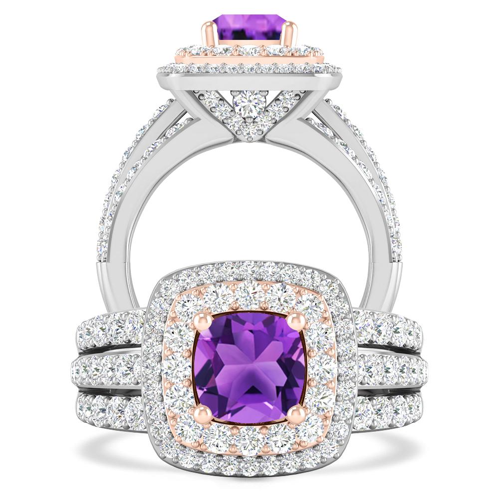 White Gold - Amethyst