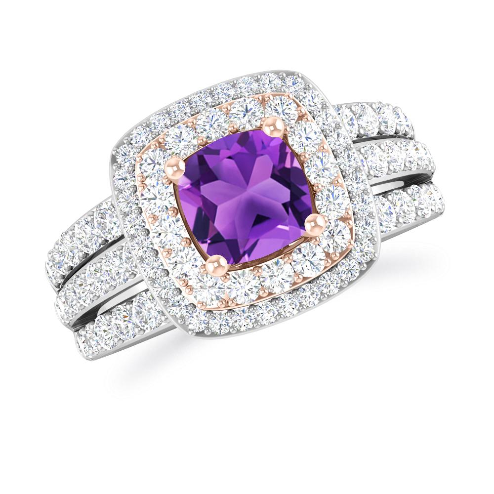 White Gold - Amethyst