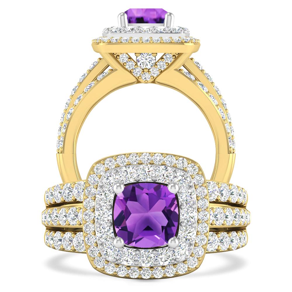 Yellow Gold - Amethyst