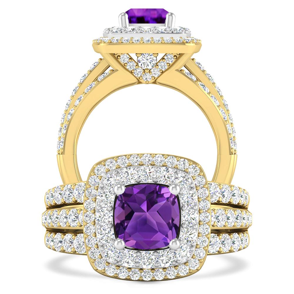 Yellow Gold - Amethyst