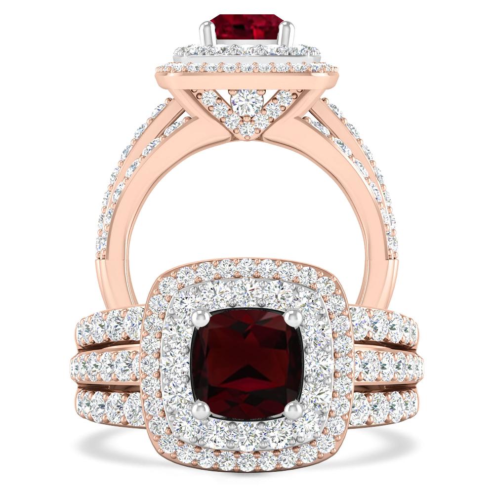 Rose Gold - Garnet