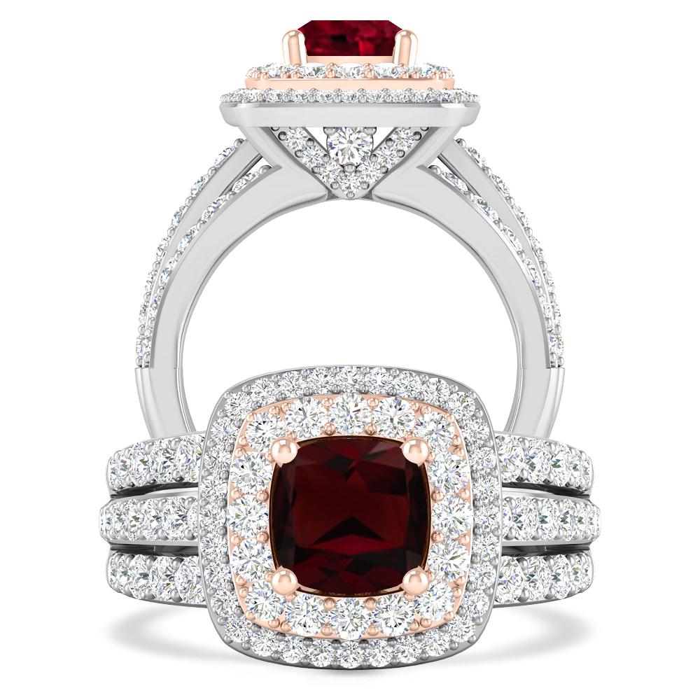 White Gold - Garnet