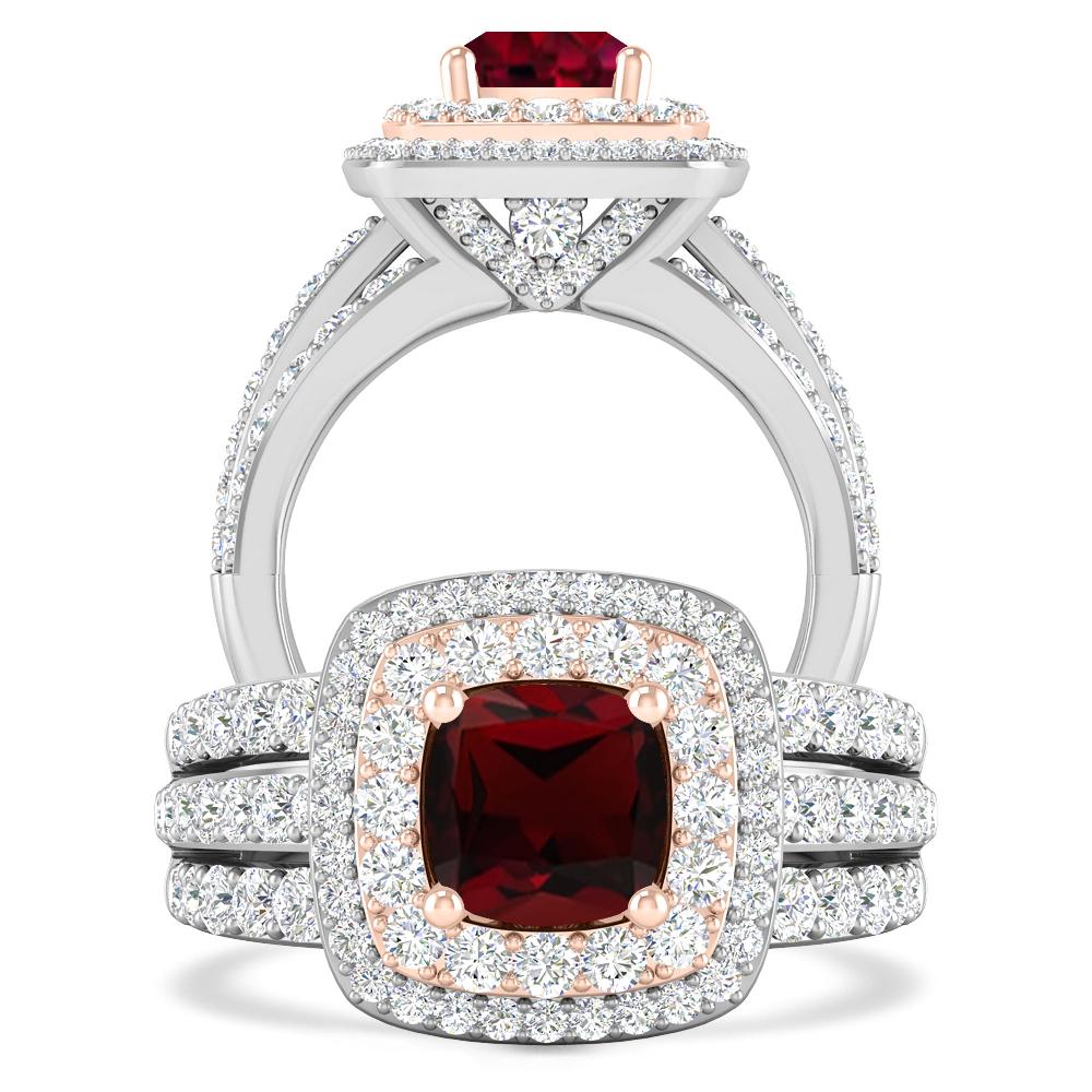 White Gold - Garnet