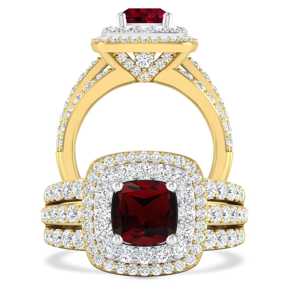 Yellow Gold - Garnet