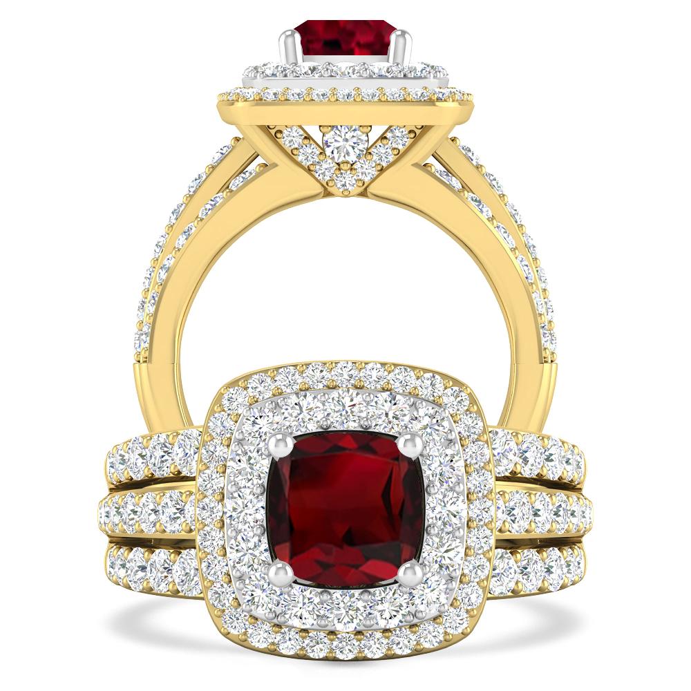 Yellow Gold - Garnet