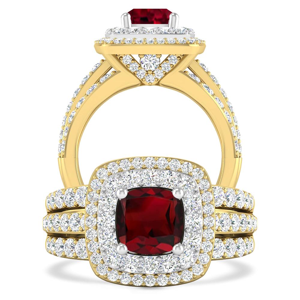 Yellow Gold - Garnet