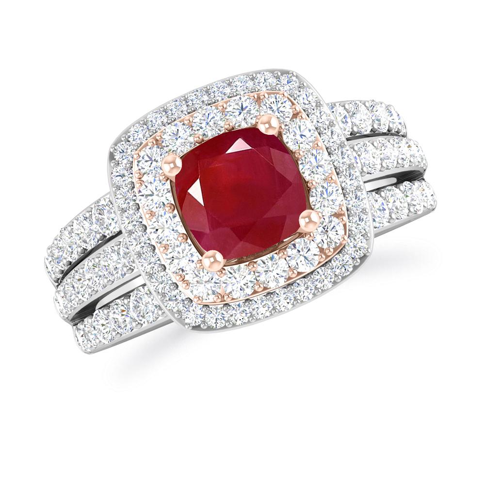 White Gold - Ruby