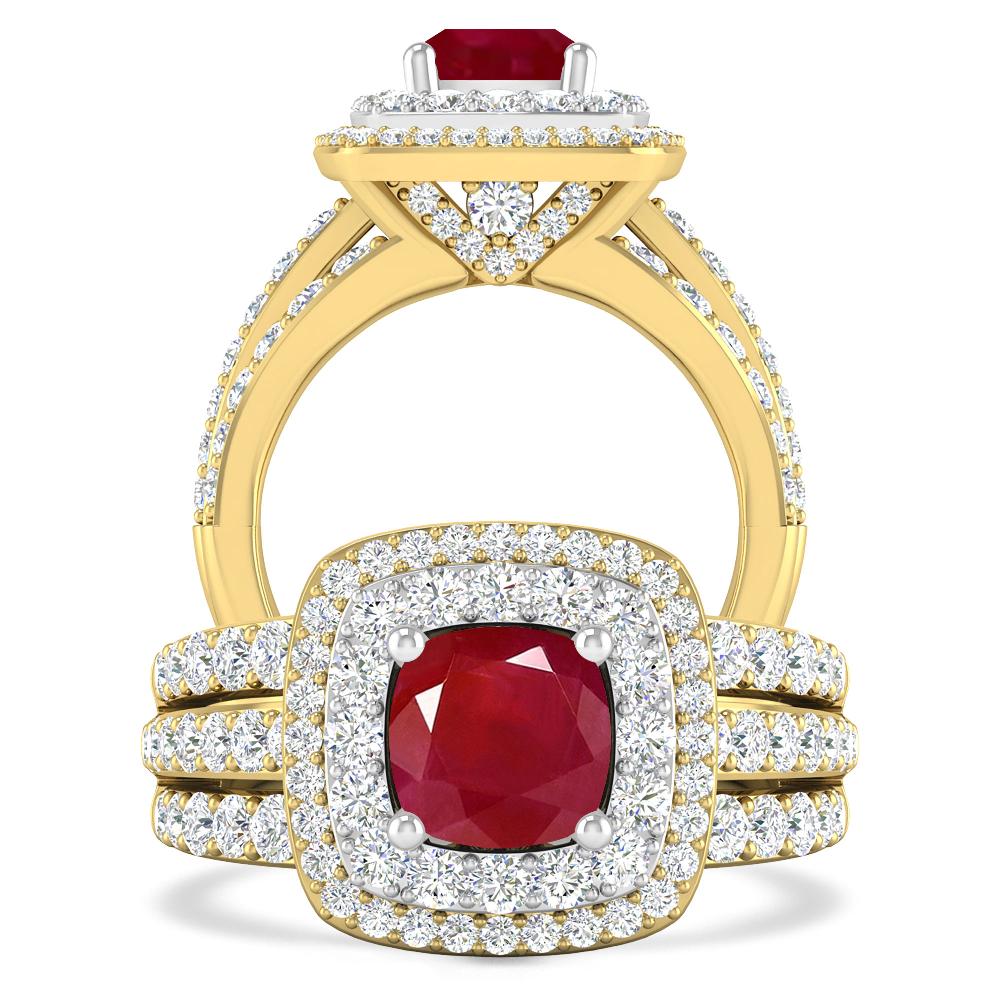 Yellow Gold - Ruby