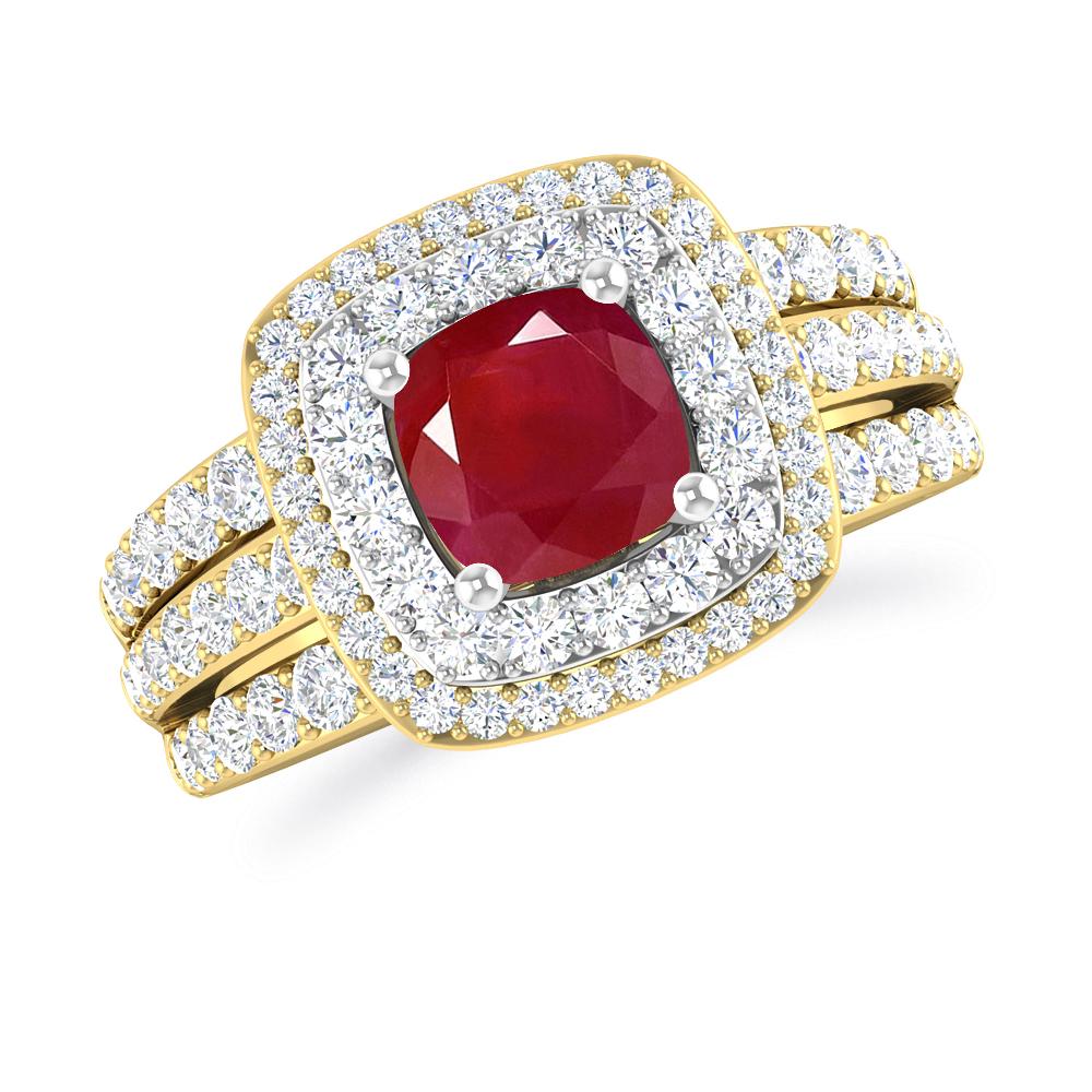 Yellow Gold - Ruby